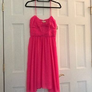Erin Fetherston Bow Bodice Candy Pink Dress